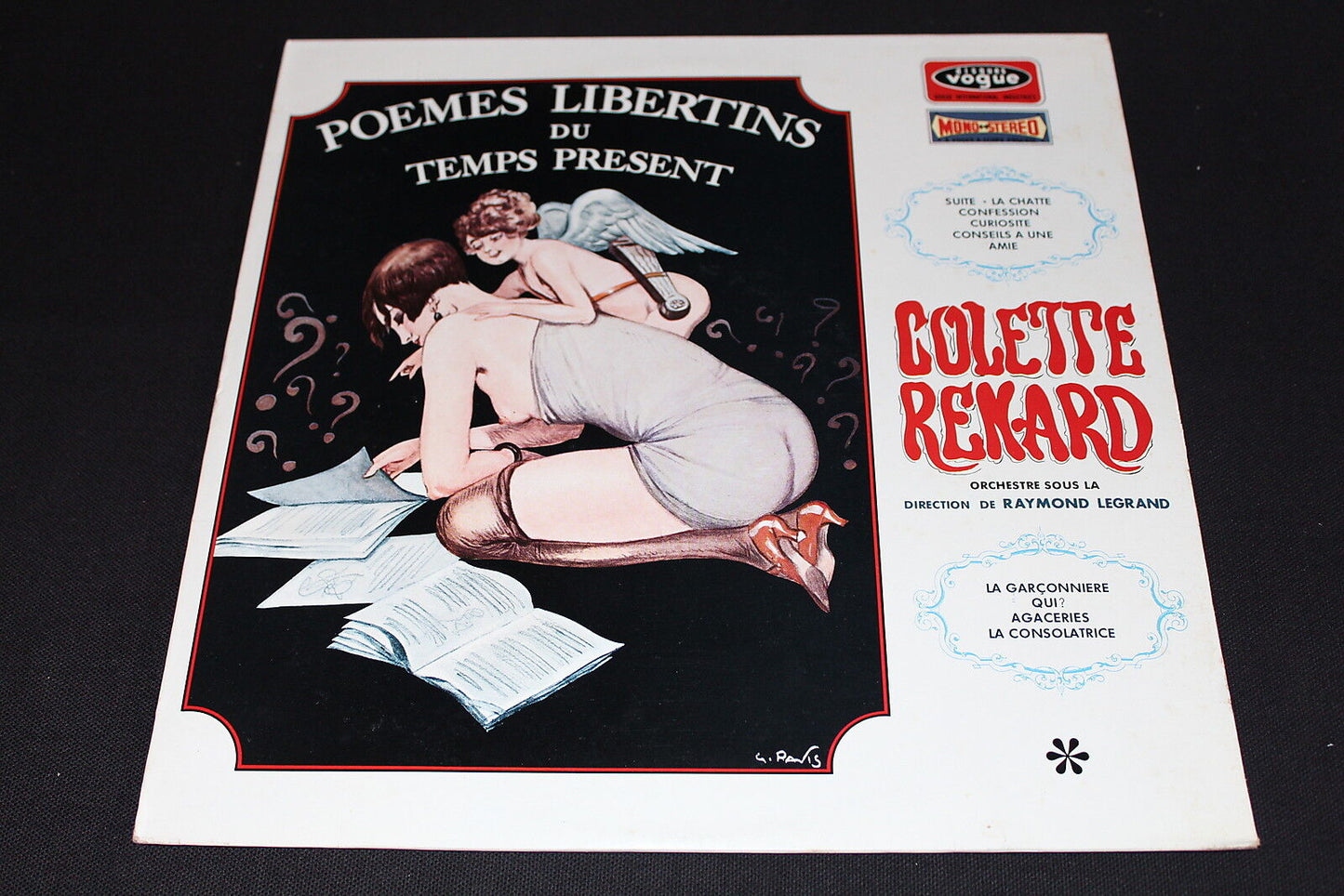 COLETTE RENARD   POEMES LIBERTINS DU TEMPS PRESENT   VOGUE CLD 704   LP 33T 12"
