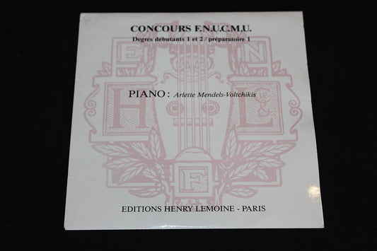 ARLETTE MENDELS-VOLTCHIKIS   CONCOURS FNUCMU   PIANO   SP 45T 7"