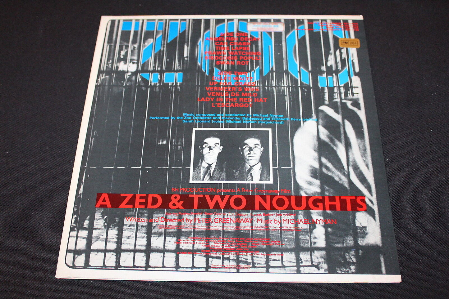 MICHAEL NYMAN   LP 33T 12"   A ZED & TWO NOUGHTS   (PETER GREENAWAY'S FILM)   UK