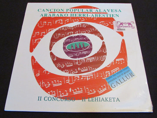 CANCION POPULAR ALAVESA   ARABAKO HERRI-ABESTIEN   GALLUR   LP 33T 12"   1993