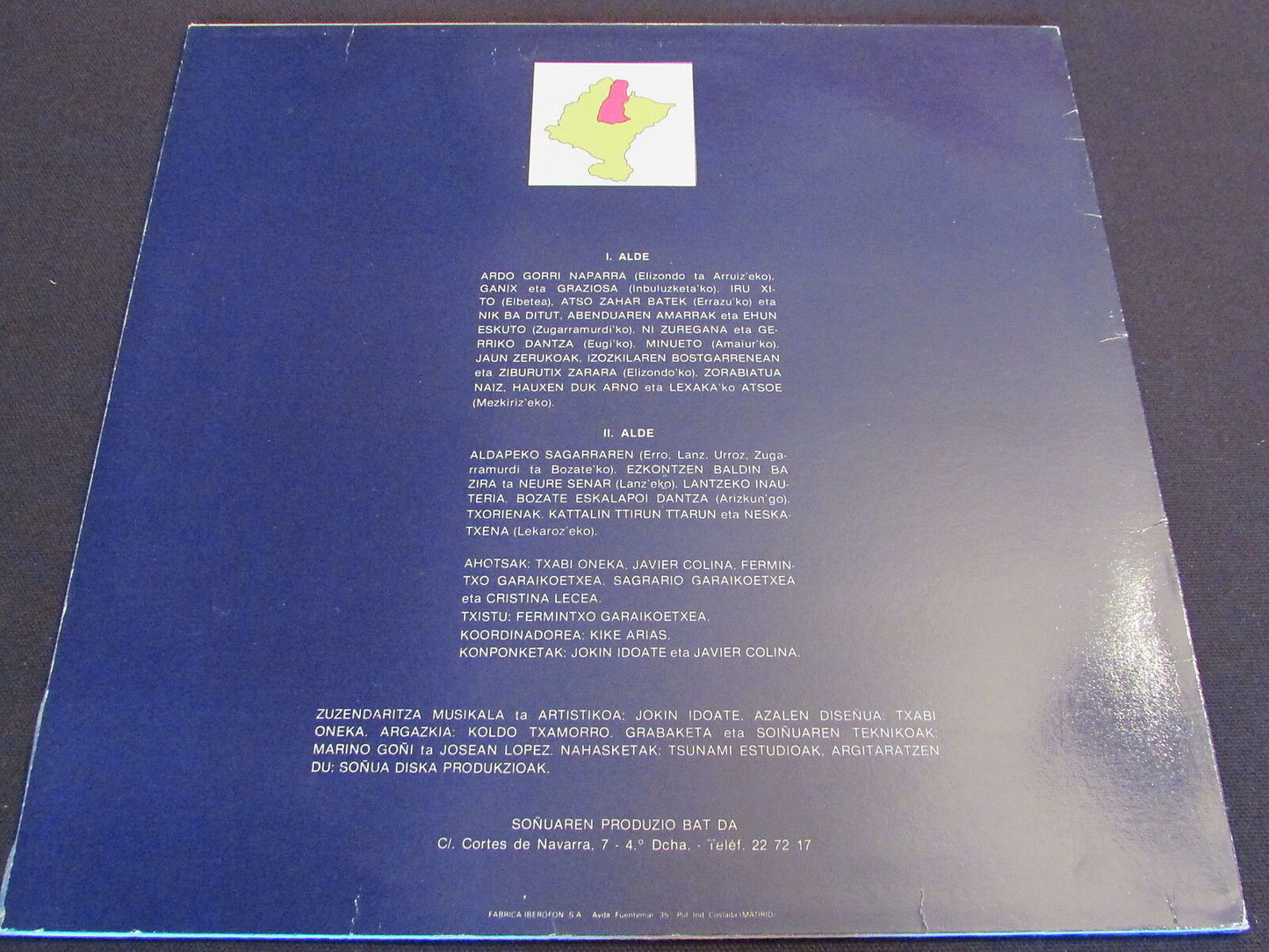 NAFARROA   MUSIKA HERRIKOIA   SONUA S-127   LP 33T 12"
