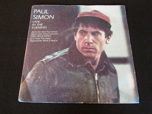 PAUL SIMON   SP 45T 7"   LATE IN THE EVENING   1980