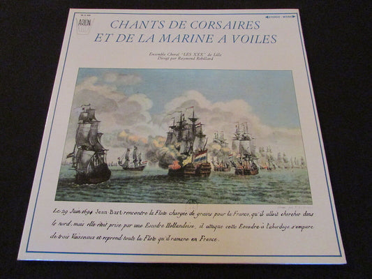 CHANTS DE CORSAIRES ET DE LA MARINE A VOILES   LP 33T 12"   ARION