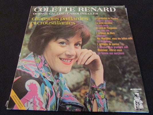 COLETTE RENARD   CHANSONS PAILLARDES ET CROUSTILLANTES   MPD 705   LP 33T 12"