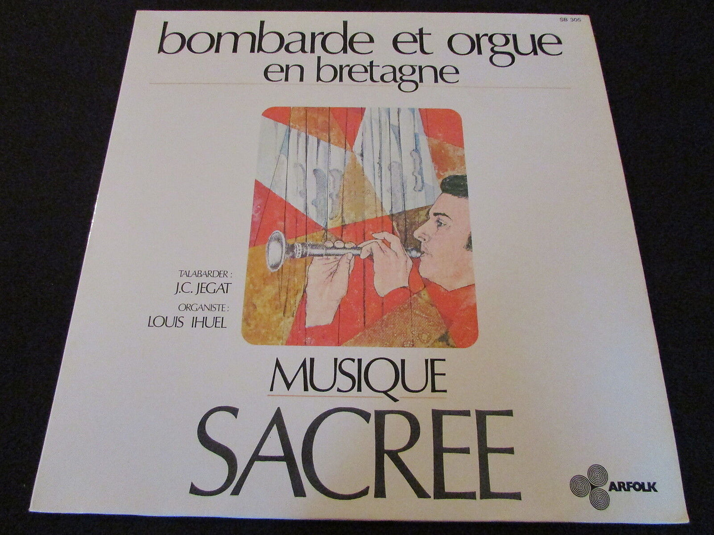 JEGAT & IHUEL   BOMBARDE ET ORGUE   LOT 3 x LP 33T 12"