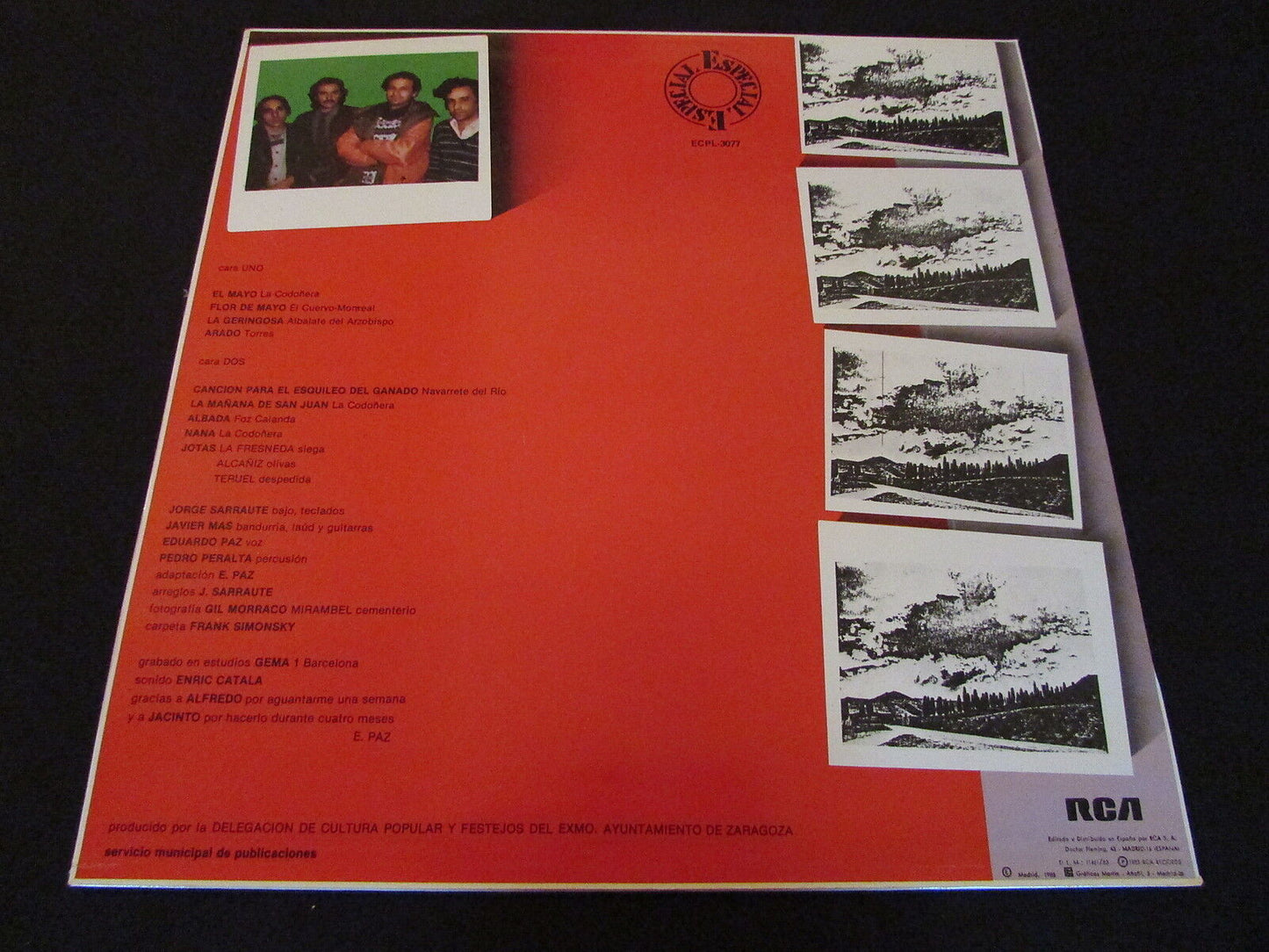 DEL FOLKLORE ARAGONES EN HOMENAJE A ARNAUDAS   1983   SPAIN   LP 33T 12"