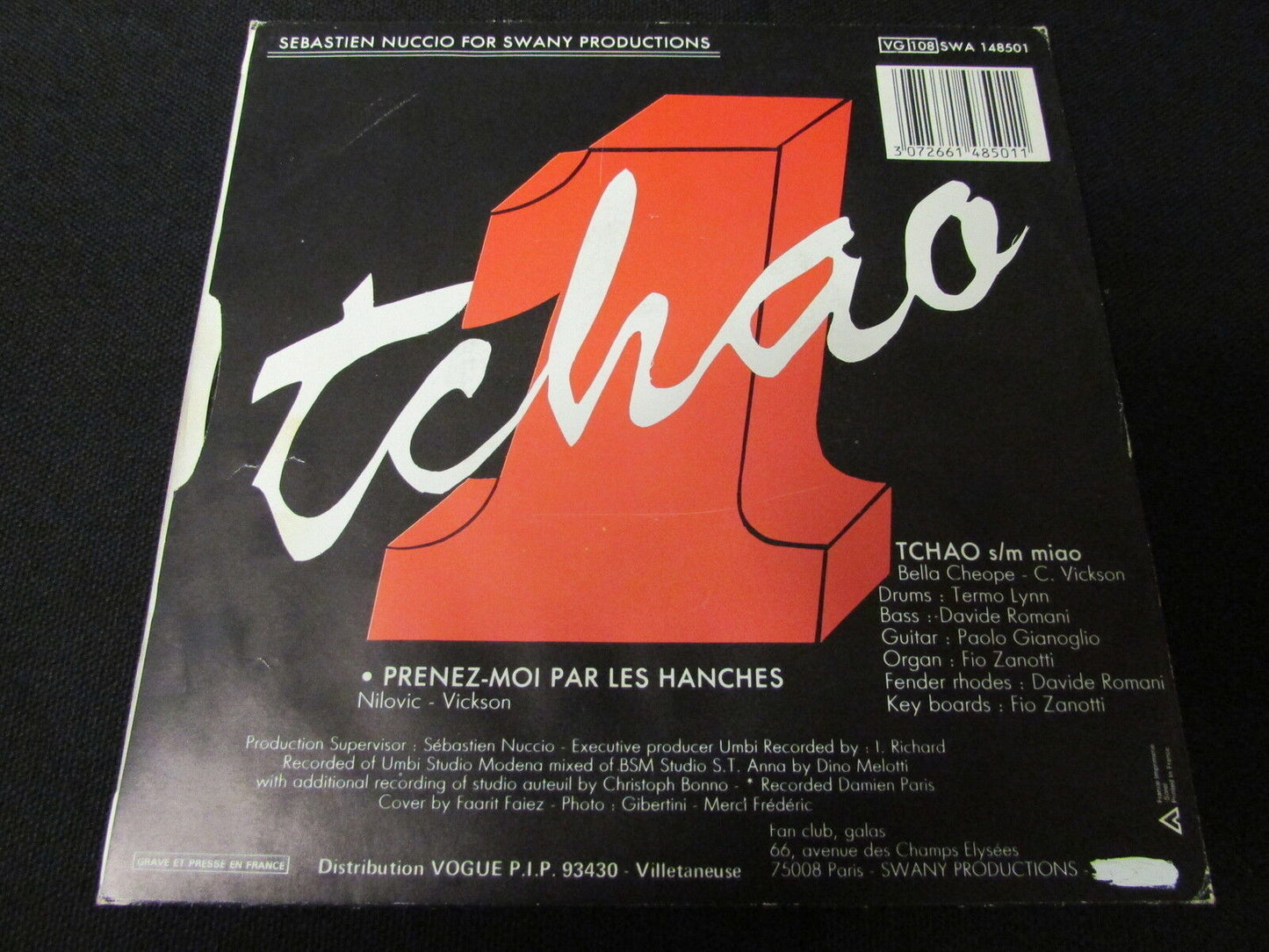 CAROLLA VICKSON   SP 45T 7"   TCHAO