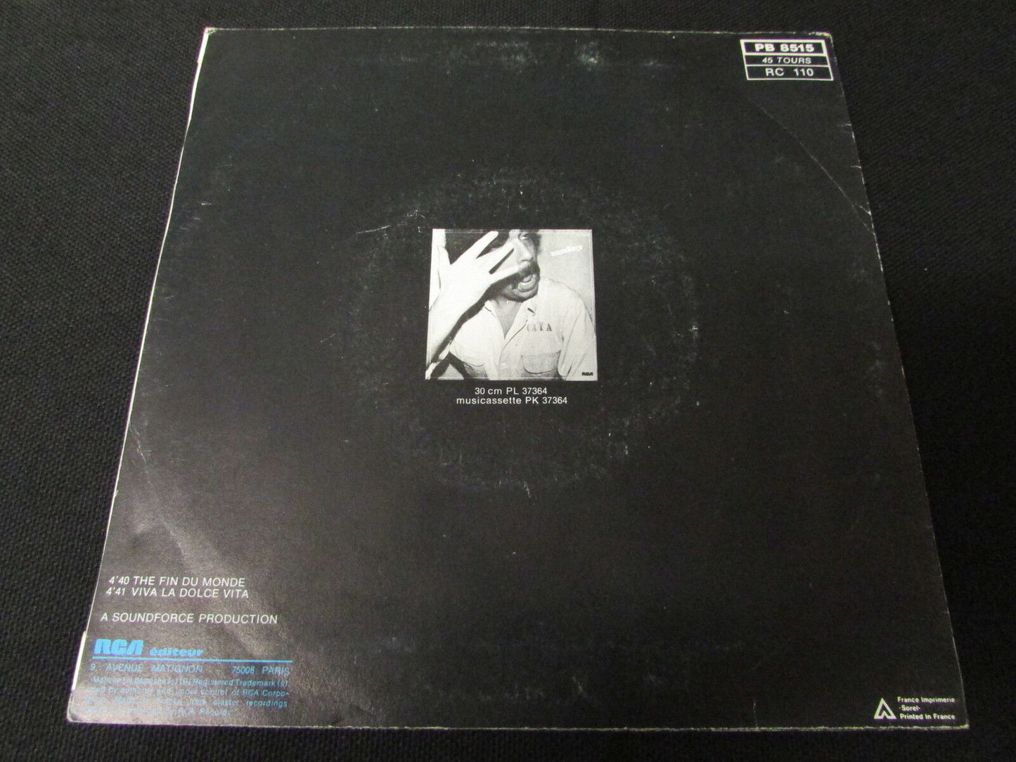 SOUNDFORCE   SP 45T 7"   THE FIN DU MONDE   1980