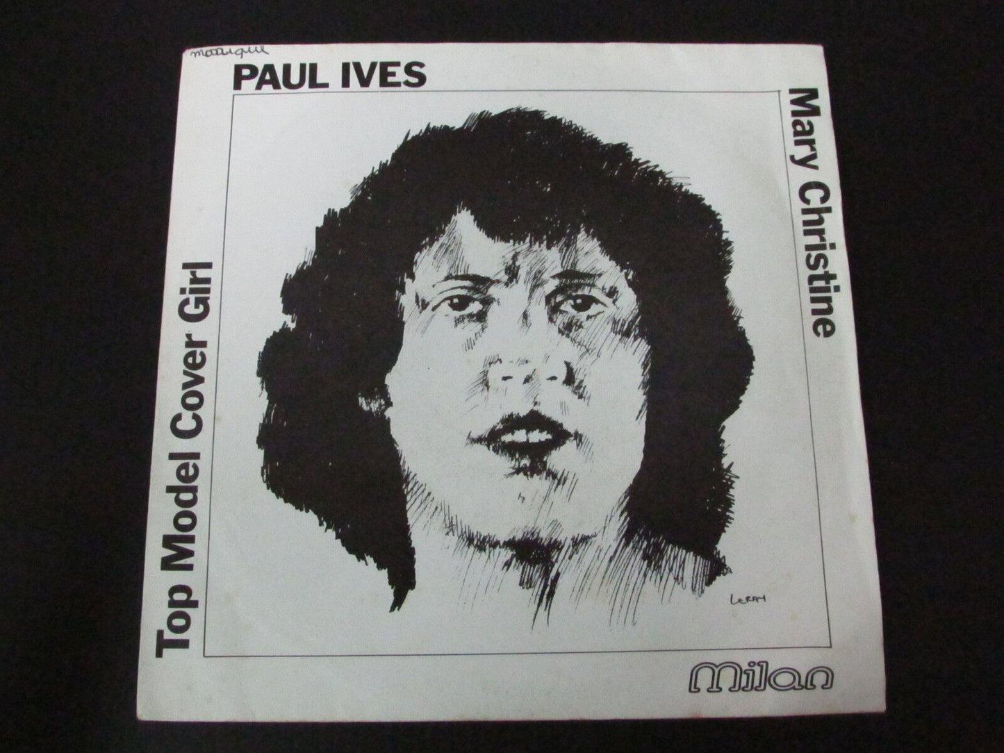 PAUL IVES   SP 45T 7"   MARY CHRISTIES   MILAN S 040088