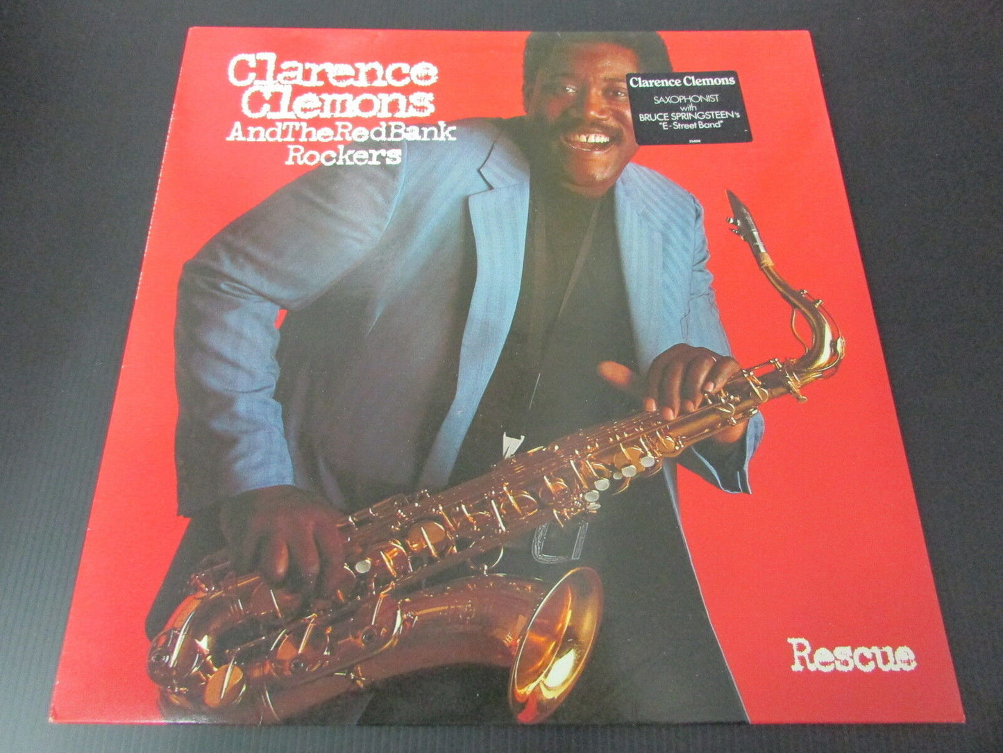 CLARENCE CLEMONS AND THE RED BANK ROCKERS   LP 33T 12"   RESCUE   1983
