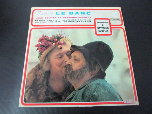 JANE SOURZA et RAYMOND SOUPLEX   LE BANC   LP 33T 12"   FRANCE