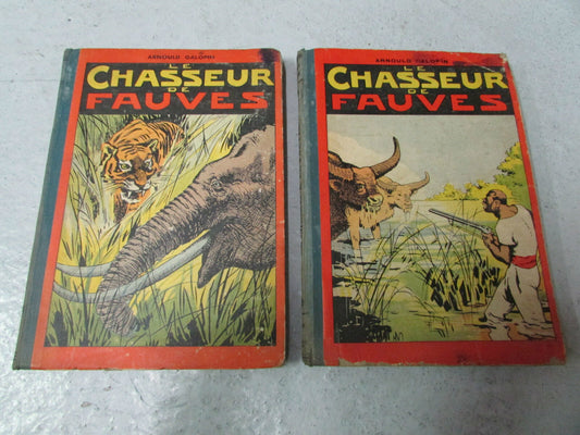 LE CHASSEUR DE FAUVES   LOT DE 2 VOLUMES