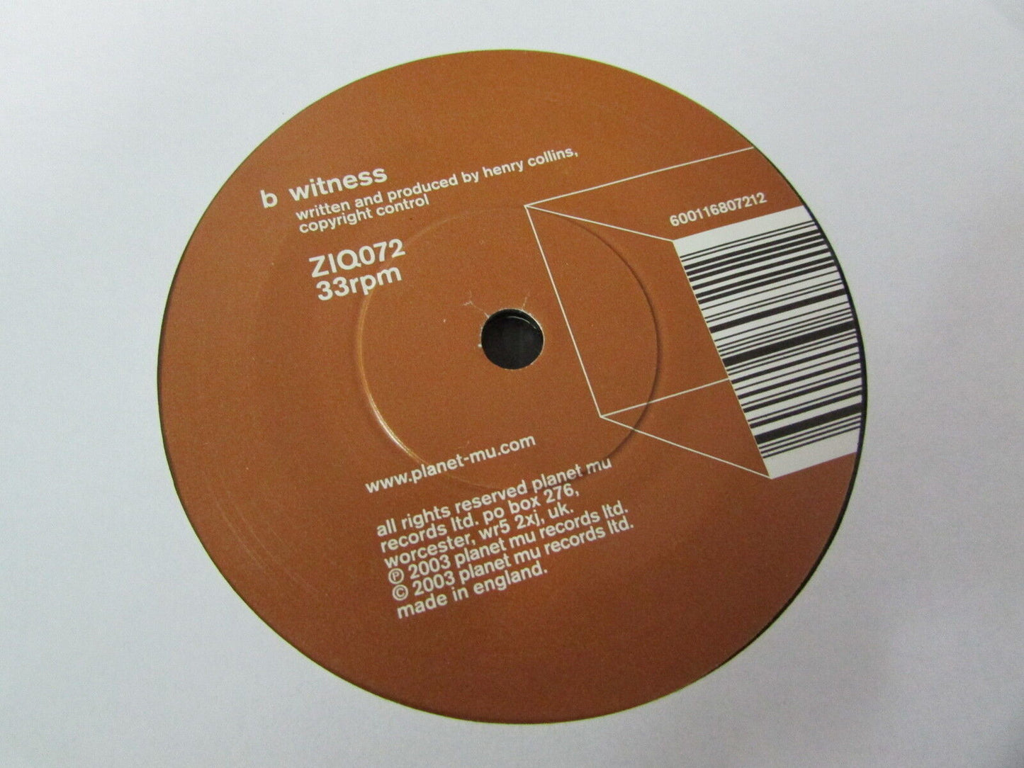 SHITMAT   SP 45T 7"   SHOPLIFTIN' GABBA / WITNESS   2003   UK