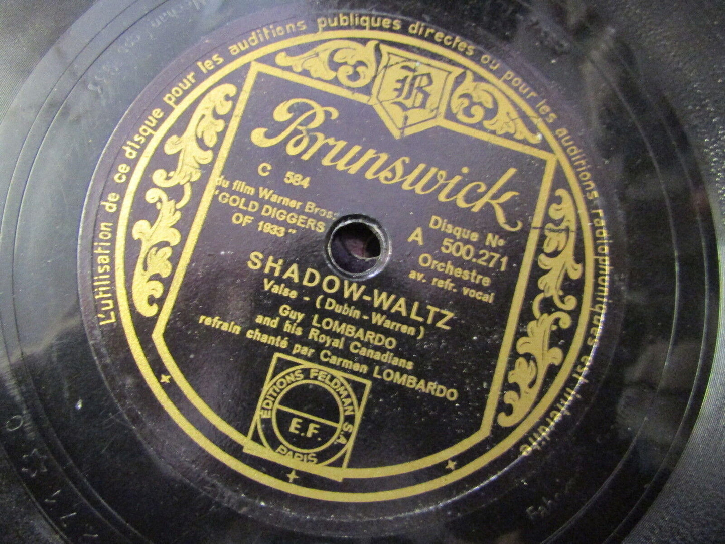 GUY & CARMEN LOMBARDO   BOSWELL SISTERS   78T   BRUNSWICK 500271