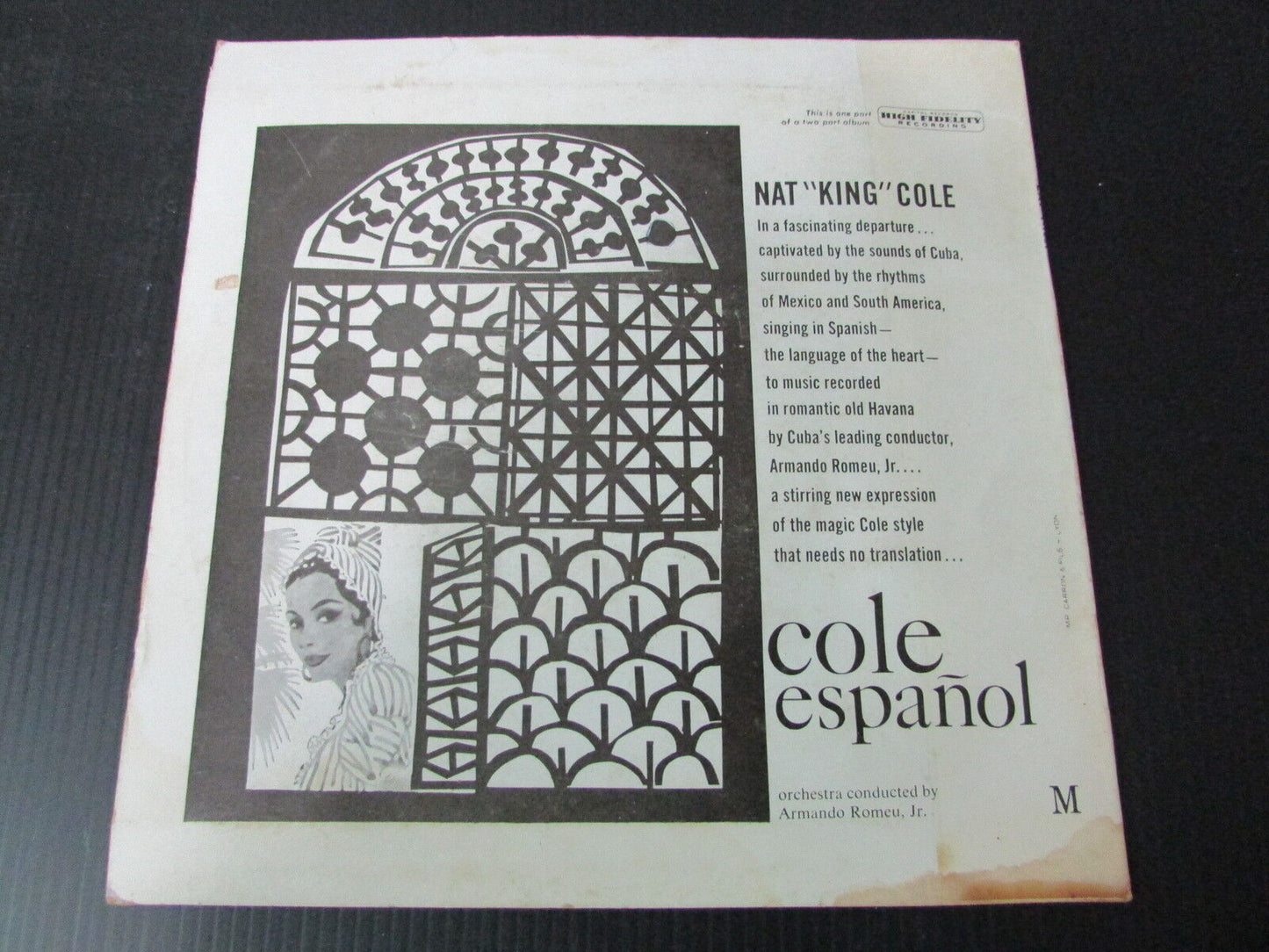 NAT KING COLE ESPANOL   EP 45T 7"   CAPITOL   FRANCE