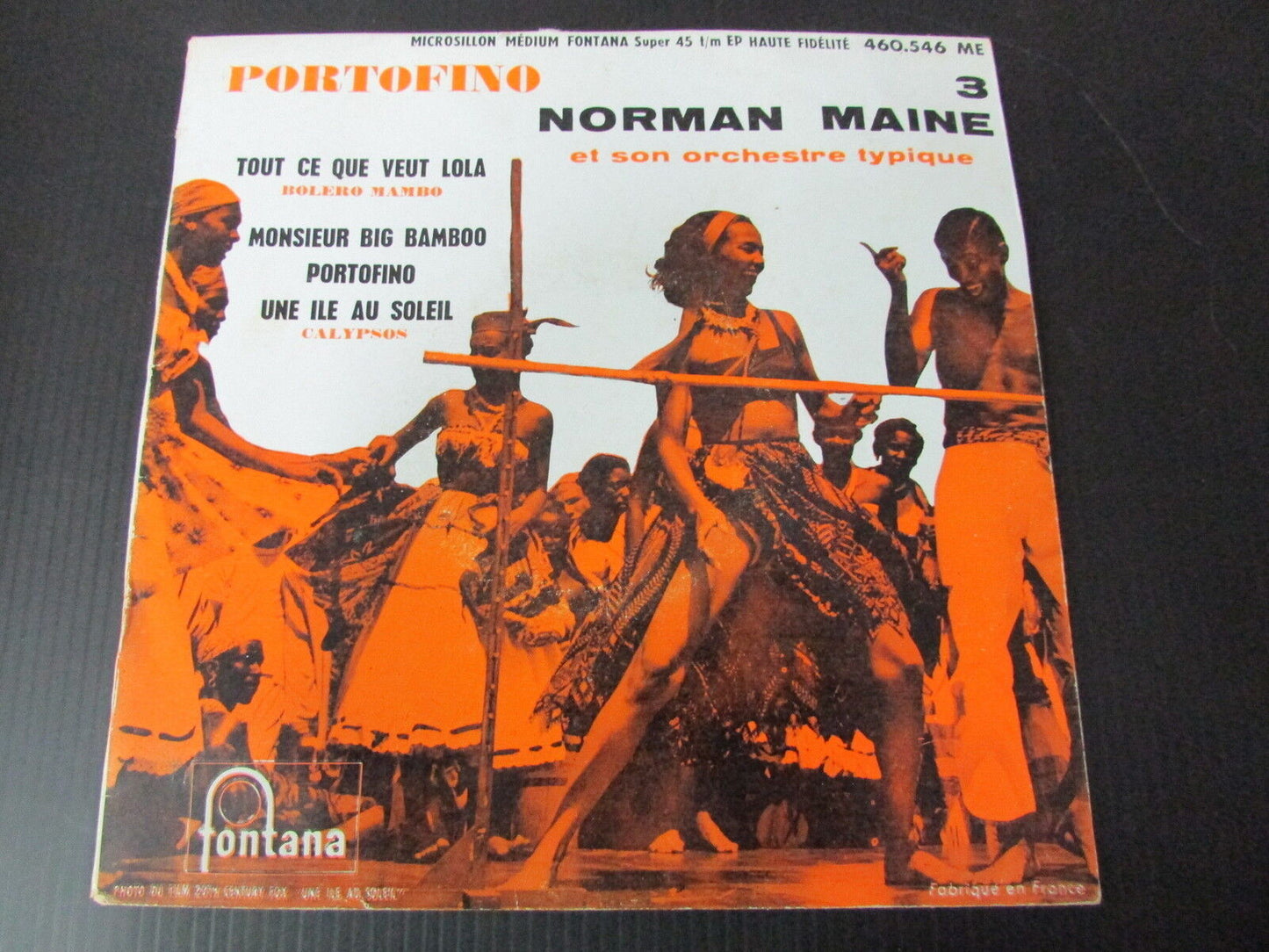 NORMAN MAINE   PORTOFINO   EP 45T 7"   FONTANA   FRANCE