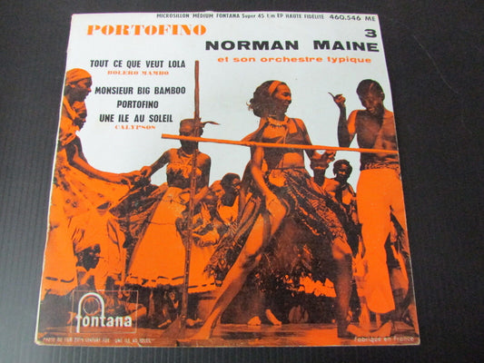 NORMAN MAINE   PORTOFINO   EP 45T 7"   FONTANA   FRANCE