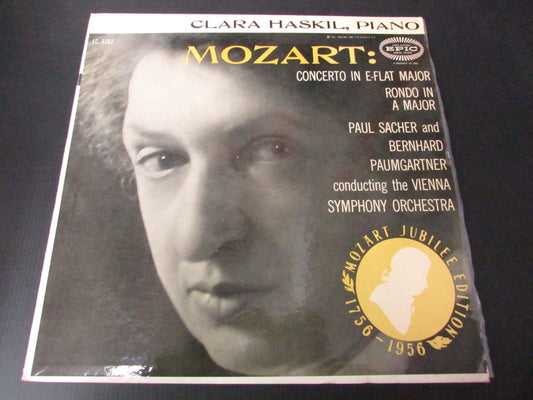 CLARA HASKIL, piano   MOZART   JUBILEE 1956   EPIC LC 3162   USA   LP 33T 12"