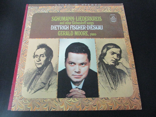 GERALD MOORE   SCHUMANN : LIEDERKREIS   DIETRICH FISCHER-DIESKAU   LP 33T 12"