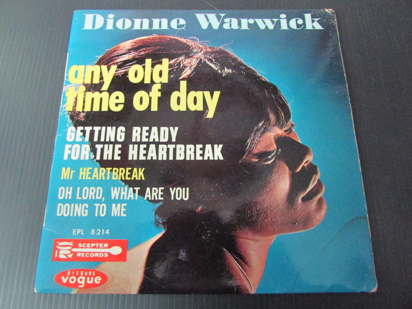 DIONNE WARWICK   ANY OLD TIME OF DAY   FRANCE   VOGUE EP 45T 7"