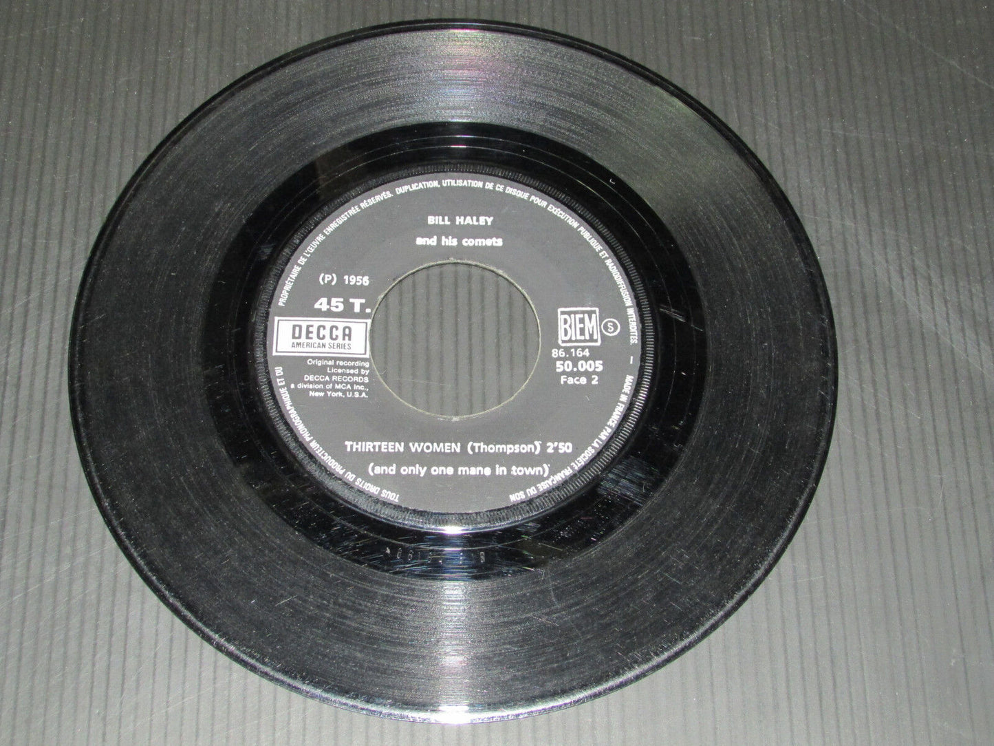BILL HALEY AND HIS COMETS ROCK AROUND THE CLOCK FRANCE DECCA 50005 BIEM 1956 ?