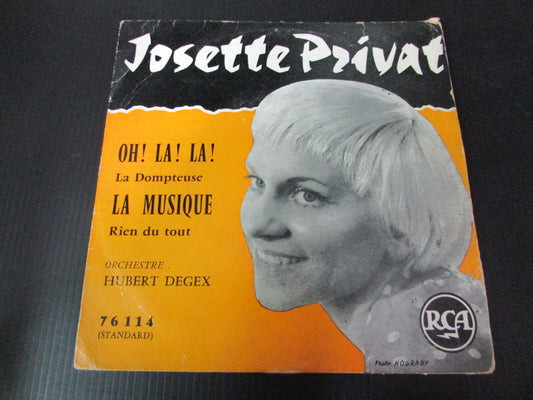 JOSETTE PRIVAT   FRENCH EP 45T 7"   OH ! LA ! LA !   RCA 76114