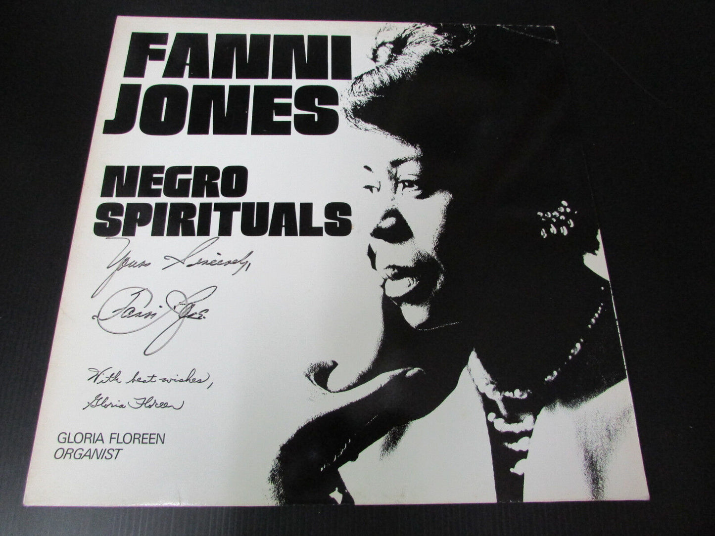 FANNI JONES GLORIA FLOREEN NEGRO SPIRITUALS RARE SIGNED FRENCH LP