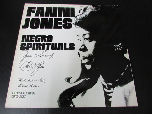 FANNI JONES GLORIA FLOREEN NEGRO SPIRITUALS RARE SIGNED FRENCH LP