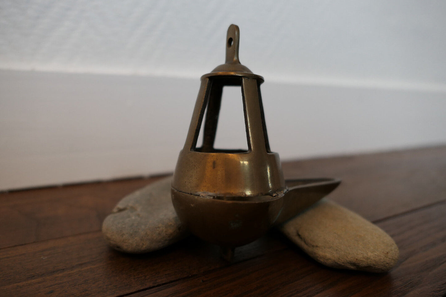 OLD BRASS OIL LAMP LATE 19TH EARLY 20TH CENTURY