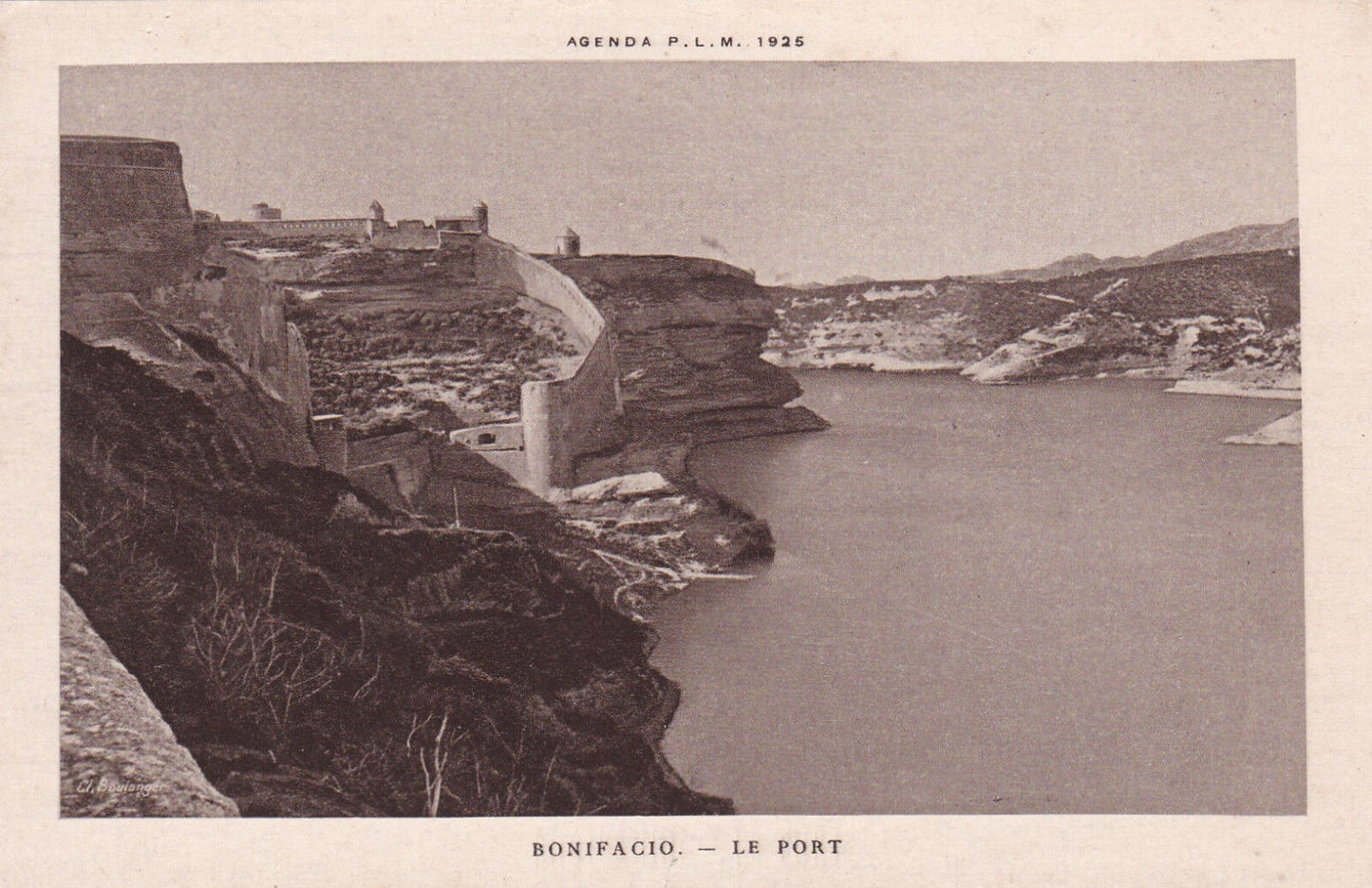 CPA AGENDA PLM 1925 CORSE BONIFACIO