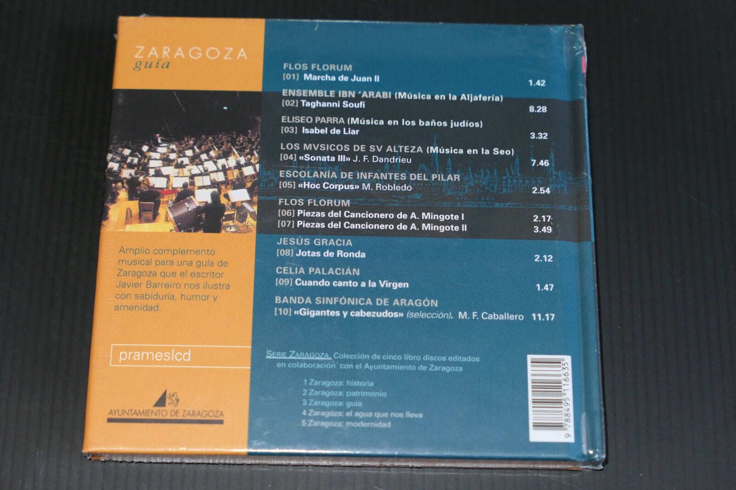 LOT DE 2 LIVRES AUDIO AUDIO BOOK CD ZARAGOZA GUIA / PATRIMONIO