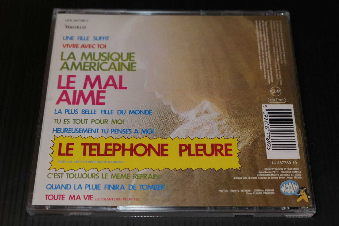 CD CLAUDE FRANCOIS / LE TELEPHONE PLEURE / 1997