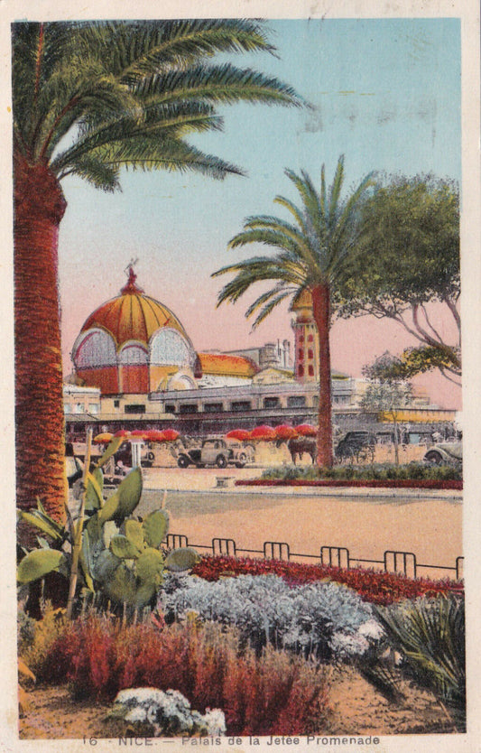 CPA NICE - PALAIS DE LA JETEE PROMENADE - 1938