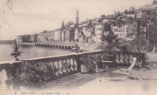 CPA MENTON - LA VIEILLE VILLE - 1911
