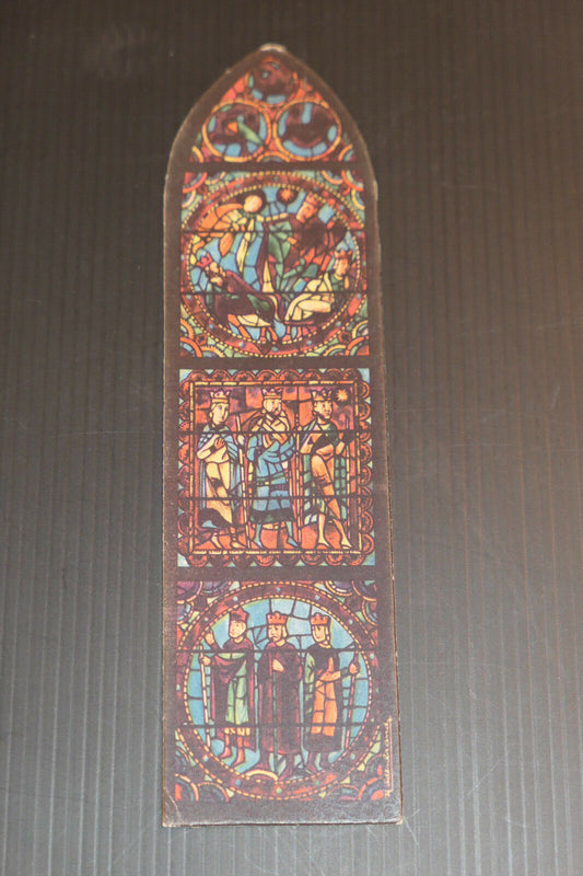 ANCIEN MARQUE PAGE STYLET PUBLICITAIRE VITRAIL RESEAU DE L'ETAT TOURISME