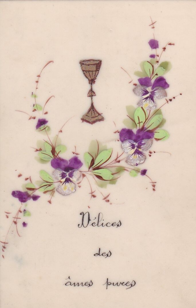HOLY CARD IMAGE PIEUSE RELIGIEUSE RELIGIOUS CELLULOID HANDMADE LOT x 10