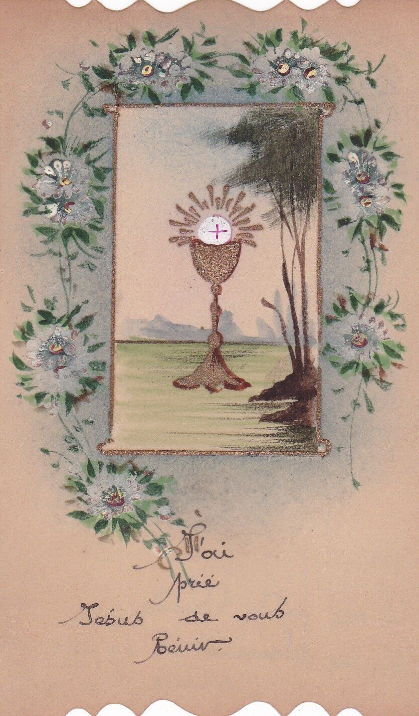 HOLY CARD IMAGE PIEUSE RELIGIEUSE RELIGIOUS CELLULOID HANDMADE LOT x 10