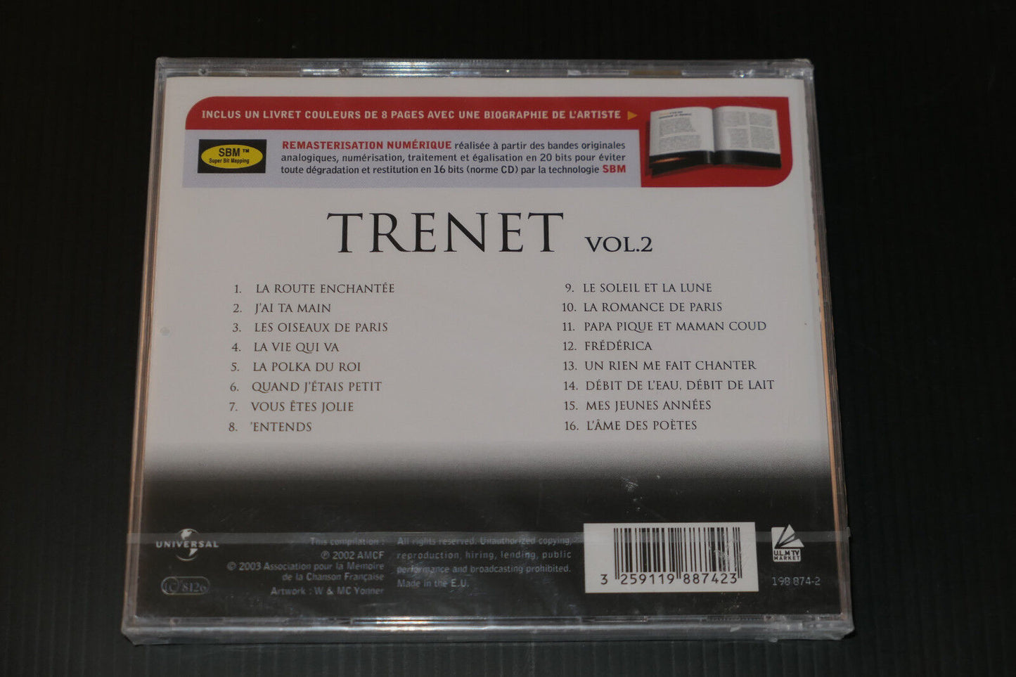 CD CHARLES TRENET - MASTER SERIE VOL. 2 - 2003