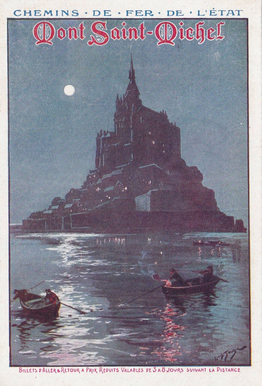 CPA CHEMINS DE FER DE L'ETAT - MONT SAINT-MICHEL