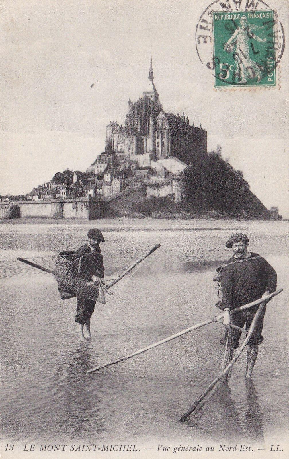 CPA LE MONT ST MICHEL - VUE GENERALE AU NORD-EST - 1915
