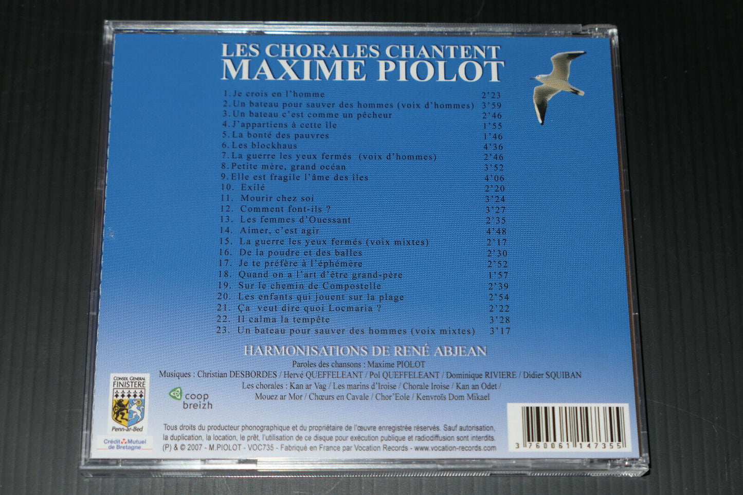 CD LES CHORALES CHANTENT MAXIME PIOLOT / 2007