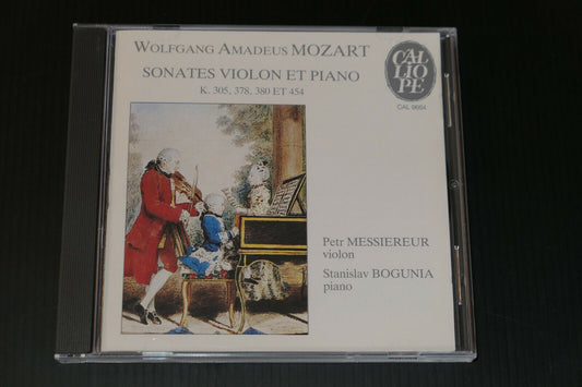 CD MOZART / SONATES VIOLON ET PIANO / MESSIEREUR / BOGUNIA / CALIOPE