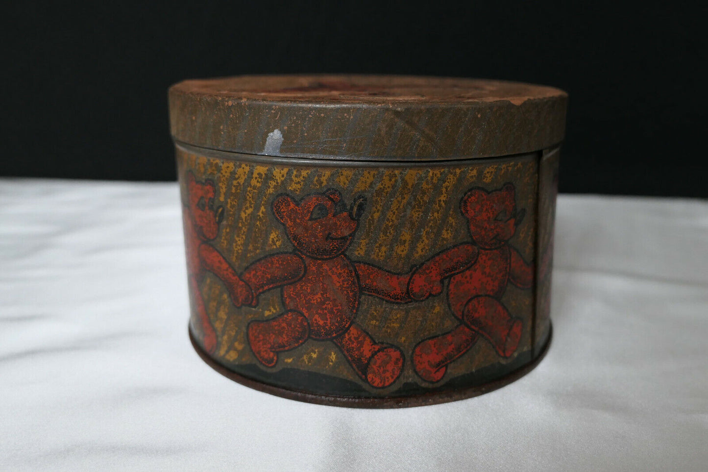 ANCIENNE BOITE TOLE BERLINGOTS DE CARPENTRAS GENIN AVIGNON 1KG COLLECTION