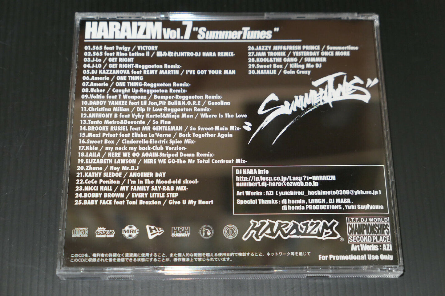 CD HARAIZM VOL. 7 / SUMMERTUNES MIXED BY DJ HARA / JAPAN PROMO