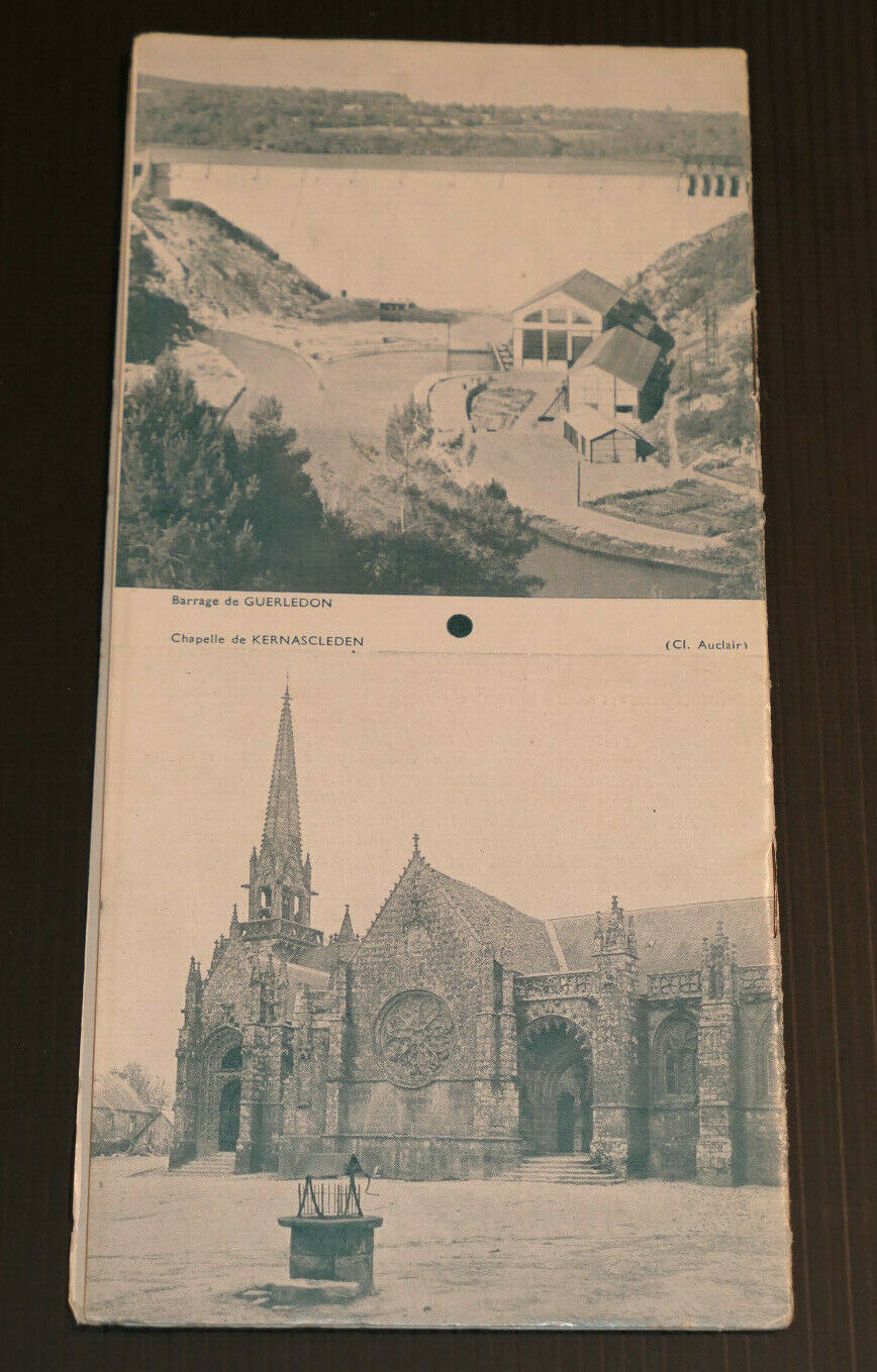 ANCIEN LIVRET DEPLIANT TOURISTIQUE FRANCE BRETAGNE LE MORBIHAN CIRCA 1950
