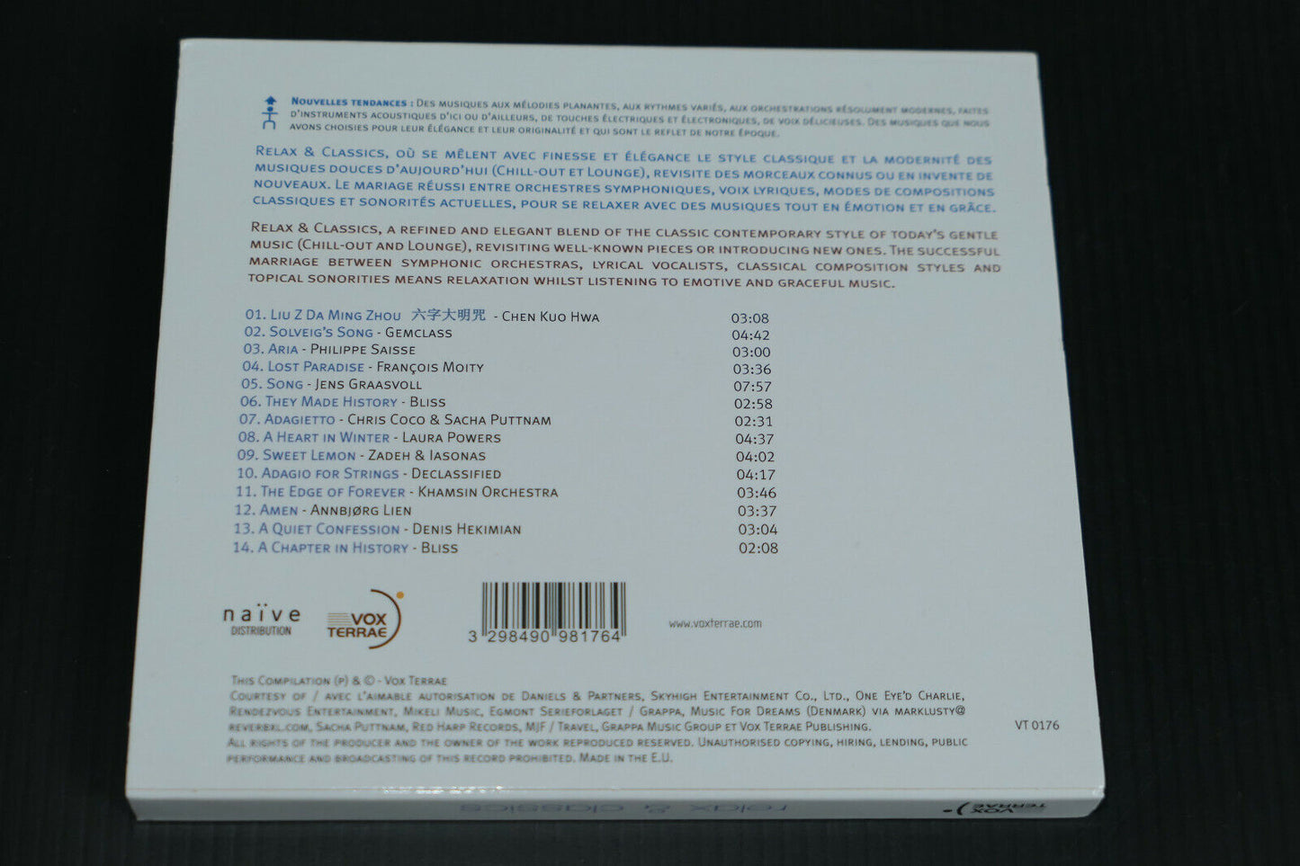 CD RELAX & CLASSICS / VOX TERRAE