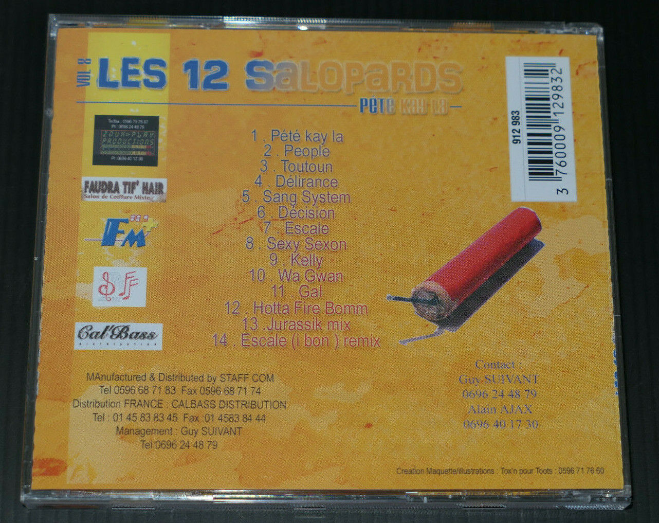 CD LES 12 SALOPARDS VOL.8 / PETE KAY LA / CALBASS