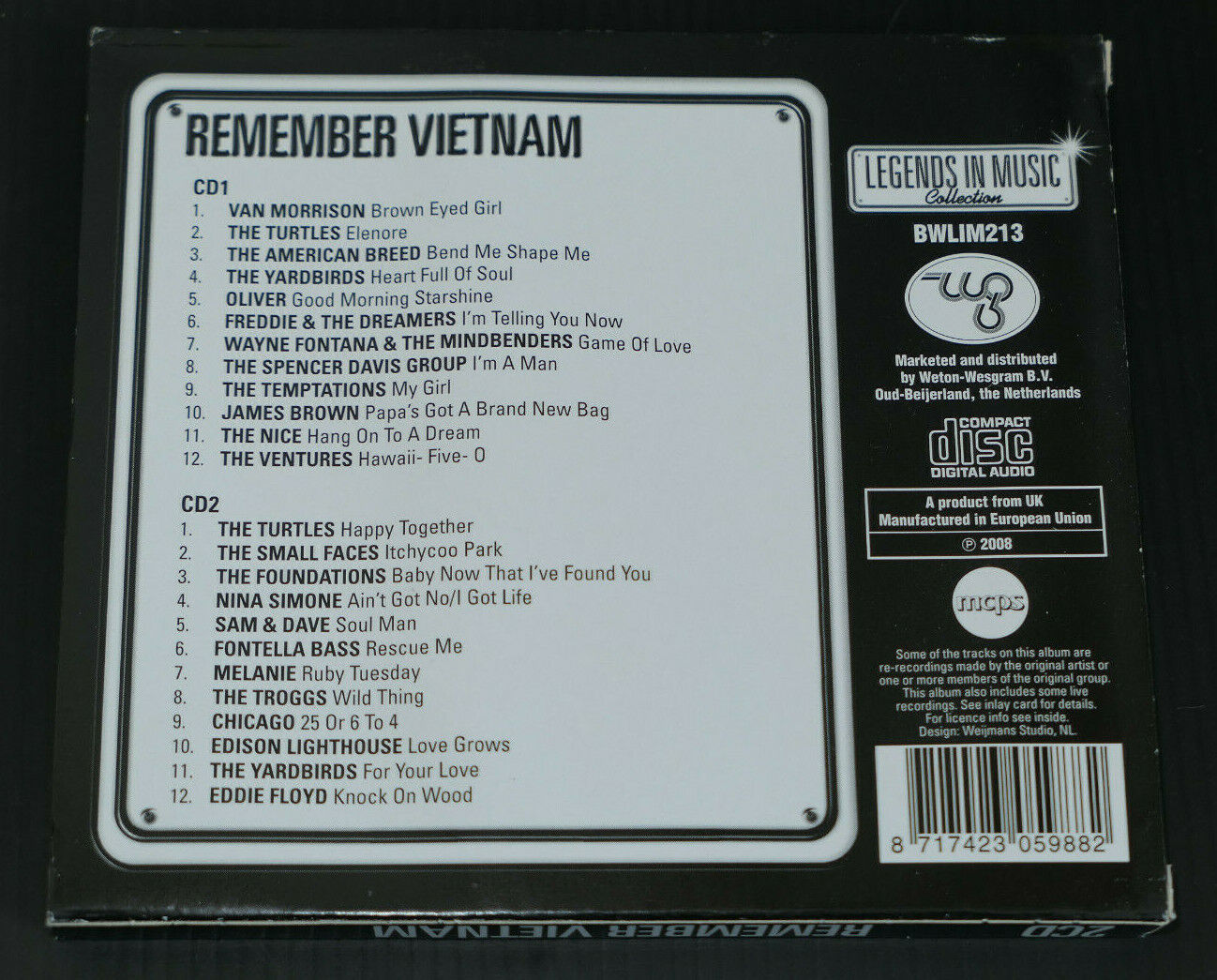 2CD REMEMBER VIETNAM / 24 TITRES / 2008