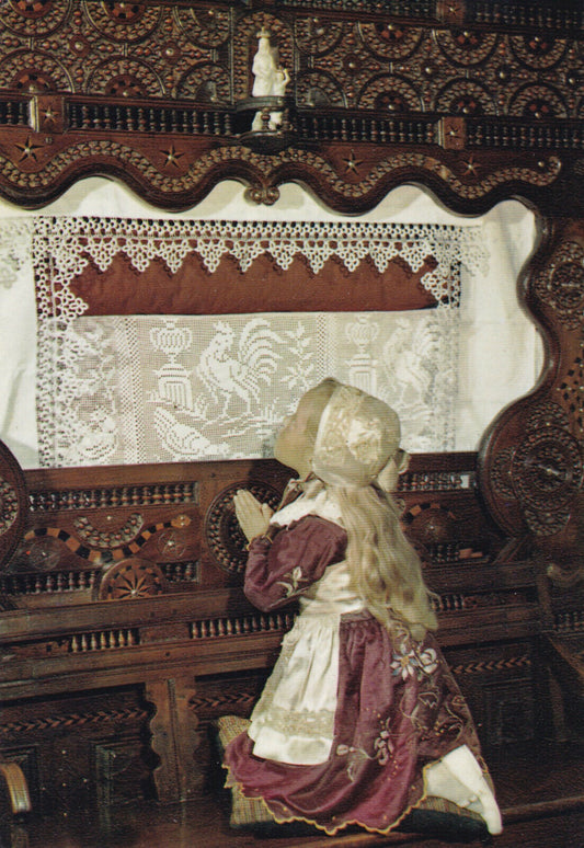 CPSM POSTCARD / / LE FAOUET-LANGONNET (MORBIHAN) / EVENING PRAYER 