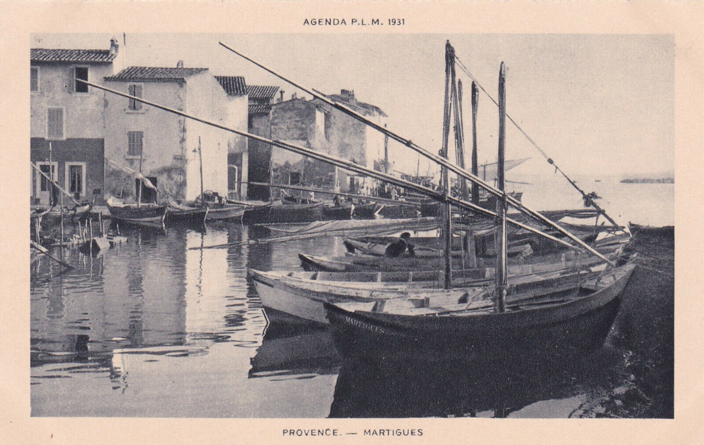 CPA AGENDA PLM 1931 PROVENCE / MARTIGUES